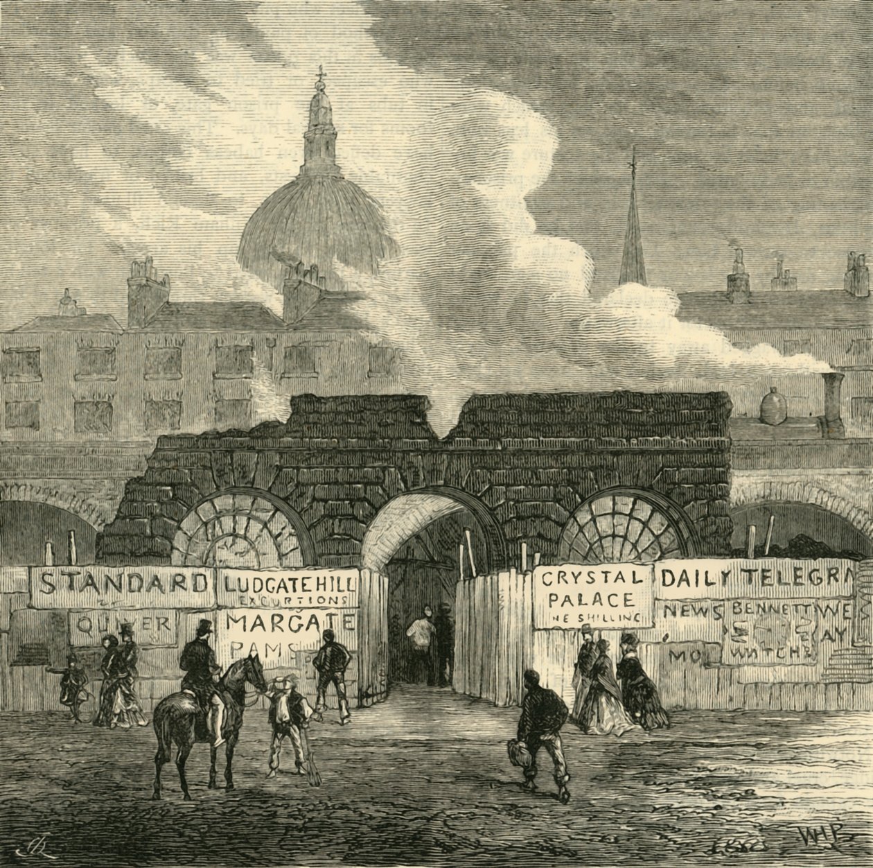 The Last Remains of the Fleet Prison, c1872. av Unbekannt