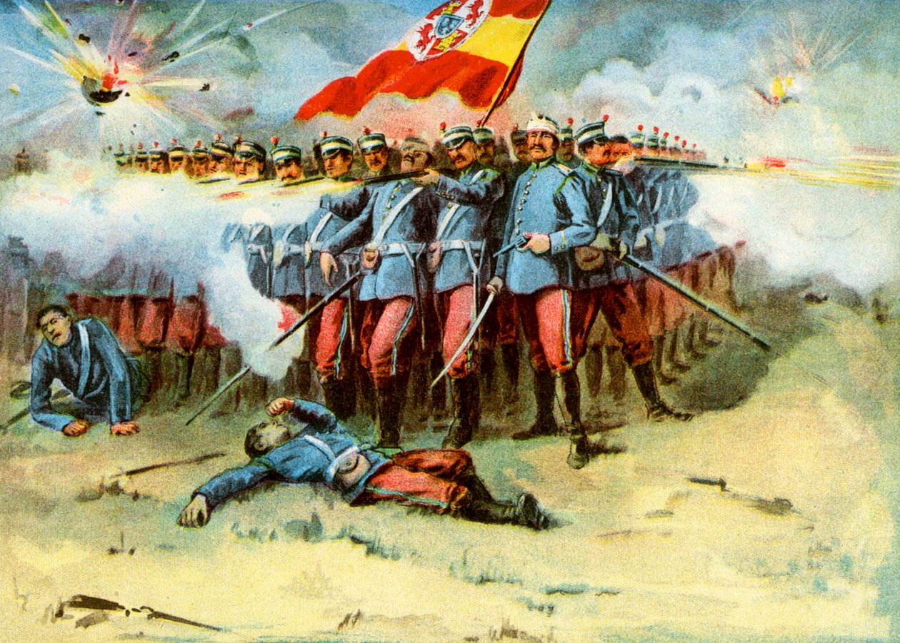 The Last Stand, kvadrat for spansk infanteri, spansk-amerikansk krig, 1898 av Unbekannt