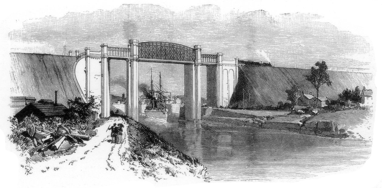 Latchford Viaduct, Manchester Ship Canal, 1894 av Unbekannt