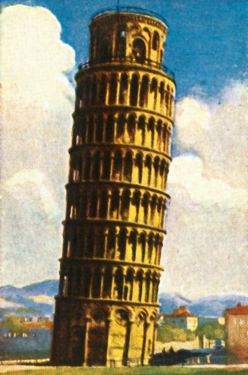 Det skjeve tårnet i Pisa, c1928. av Unbekannt