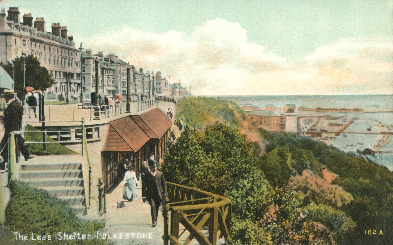Leas Shelter, Folkestone, 1900-tallet. av Unbekannt