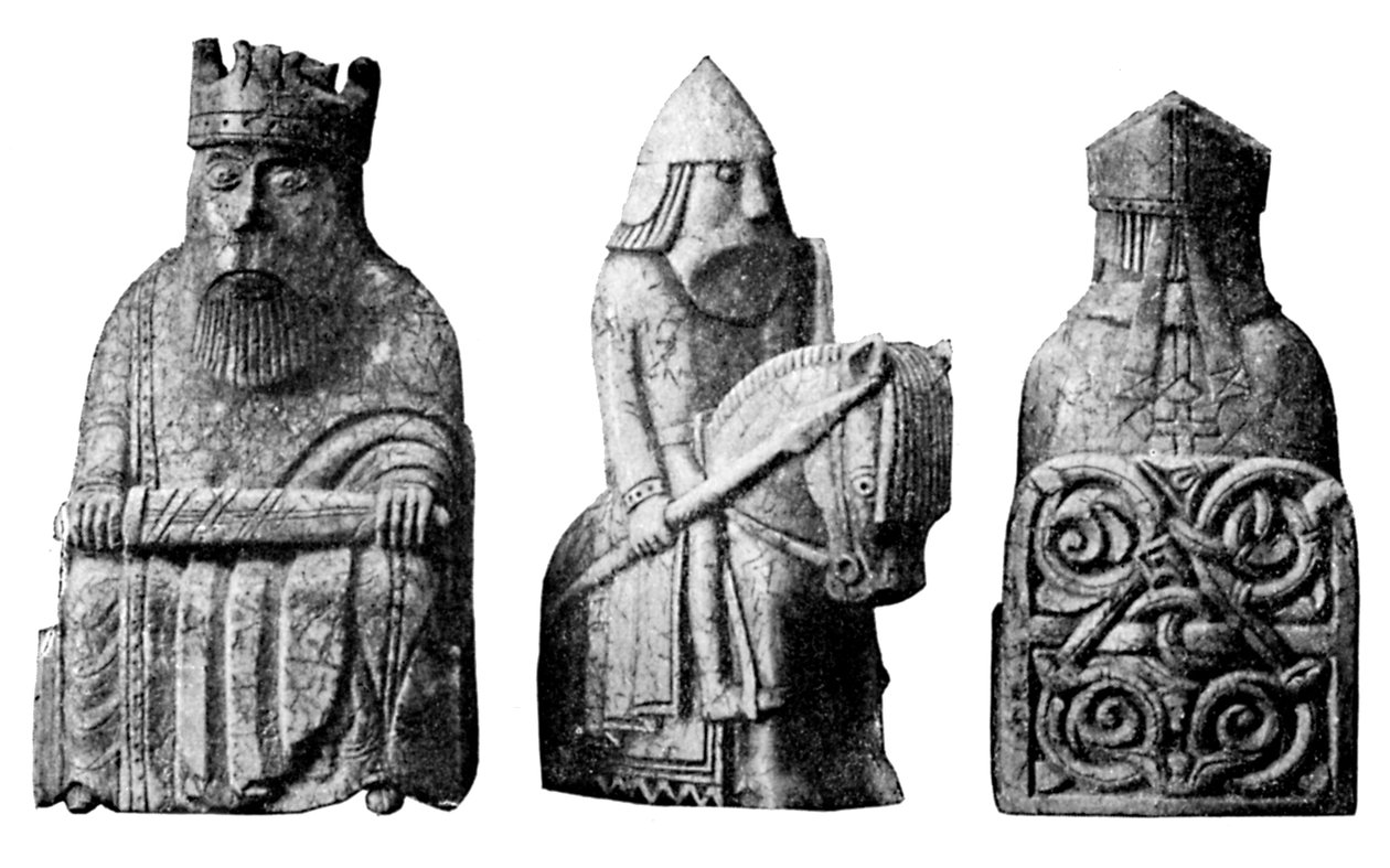 The Lewis Chessmen, norsk, c1150-c1200, c1920 av Unbekannt
