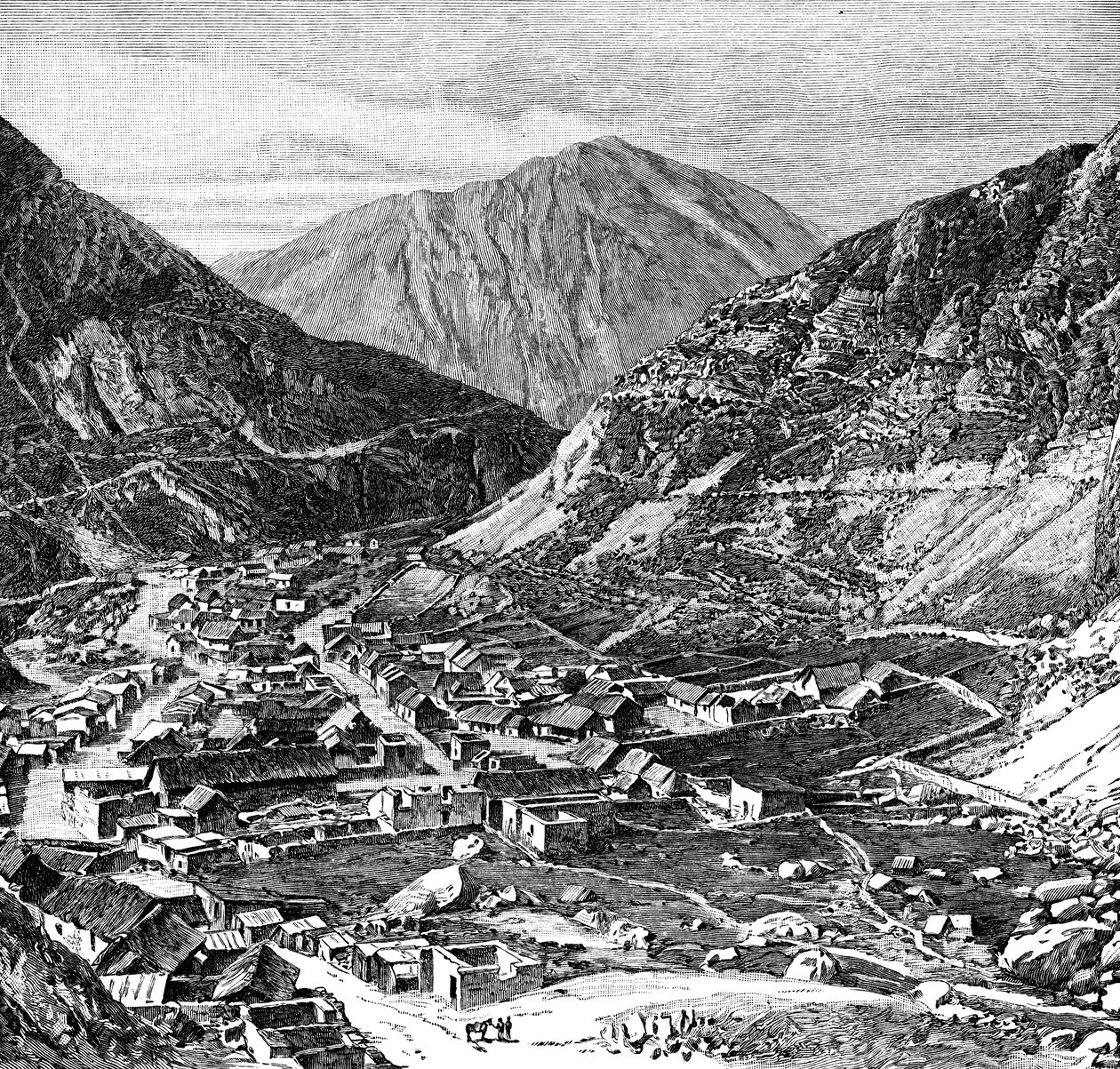 Lima-Oroya-jernbanen, Peru, 1895 av Unbekannt