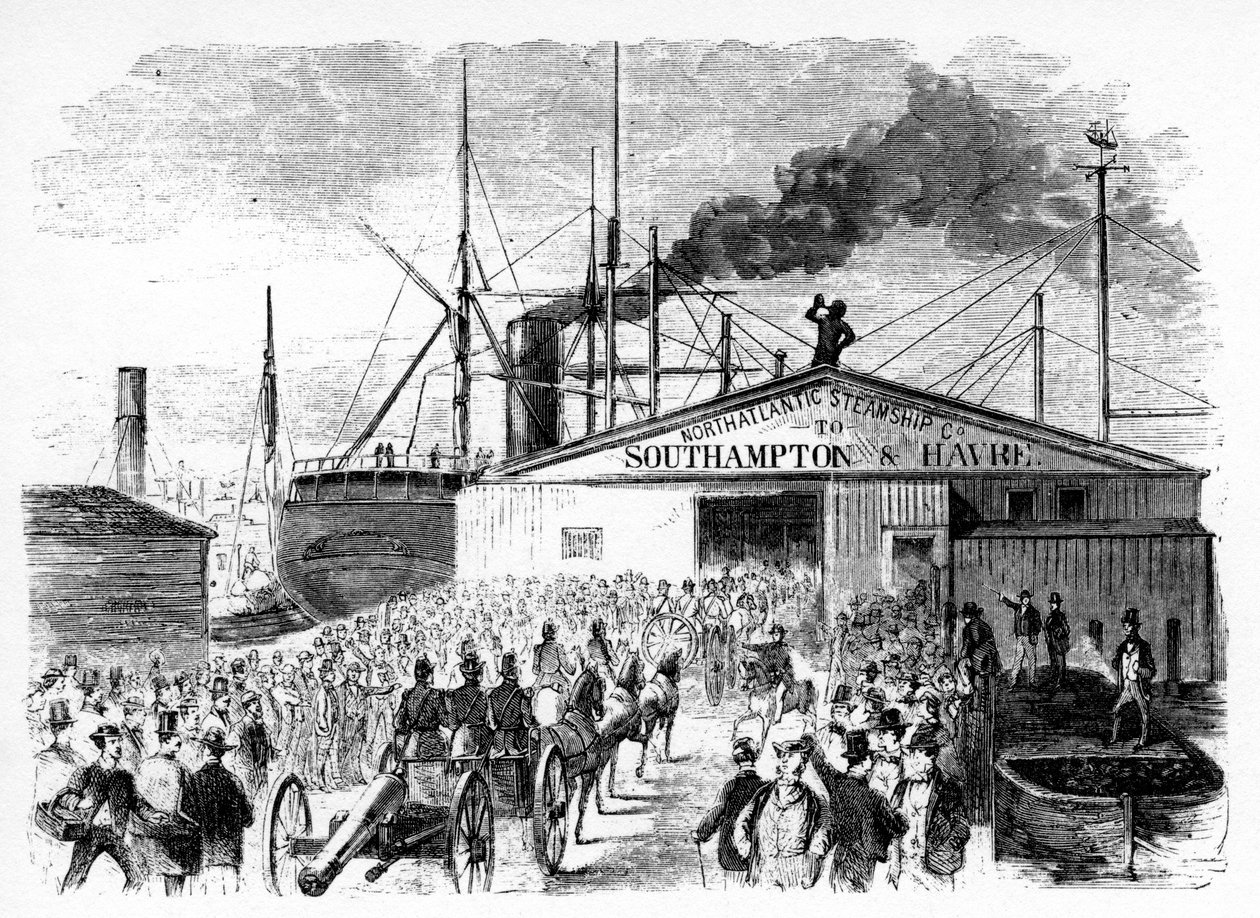 Lastingen av Atlanterhavs- og baltiske båter, c1860-tallet av Unbekannt