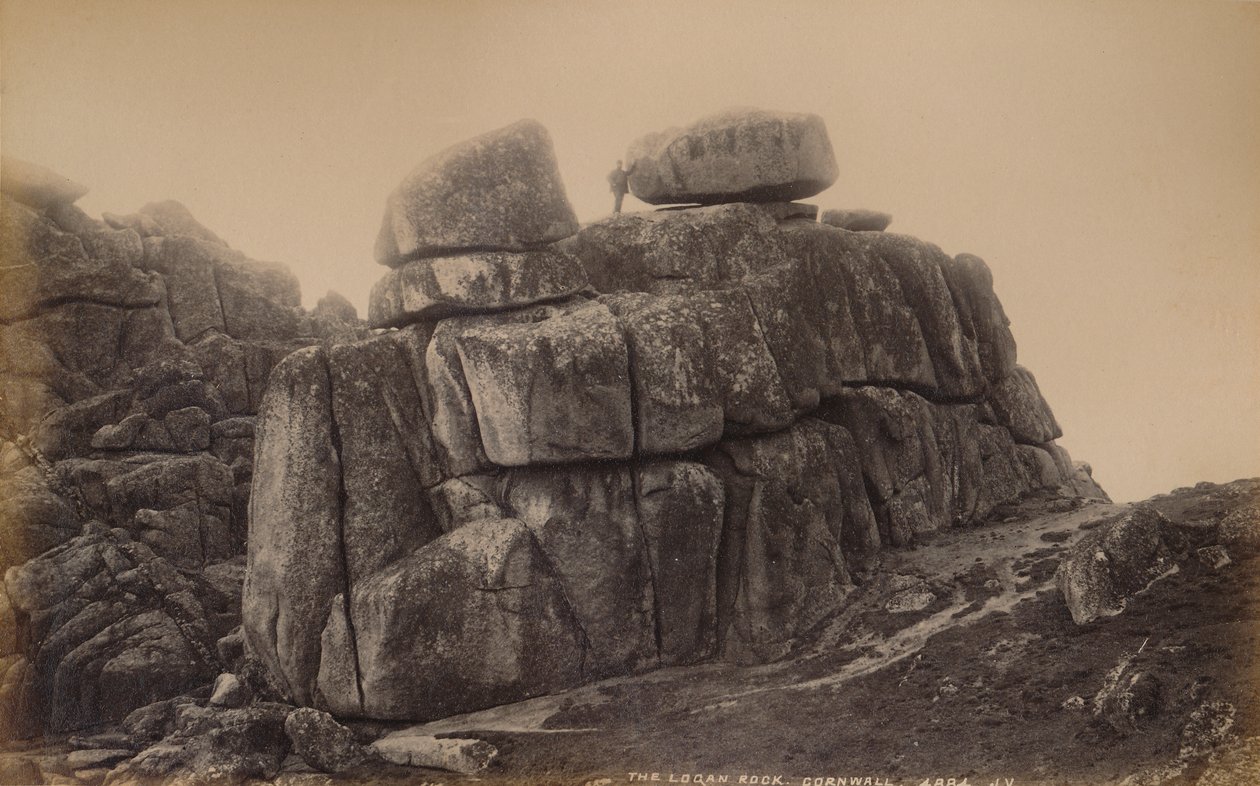The Logan Rock, Cornwall, 1929. av Unbekannt