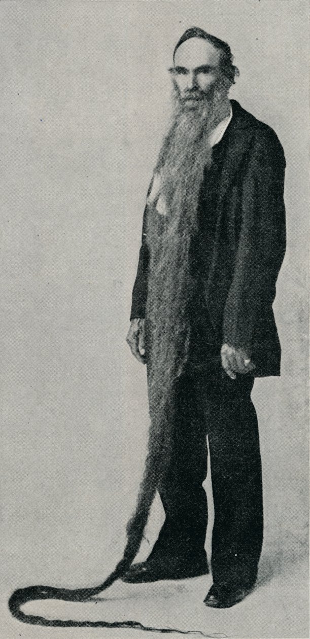 The Longest Beard on Record, 1896, 1910 av Unbekannt