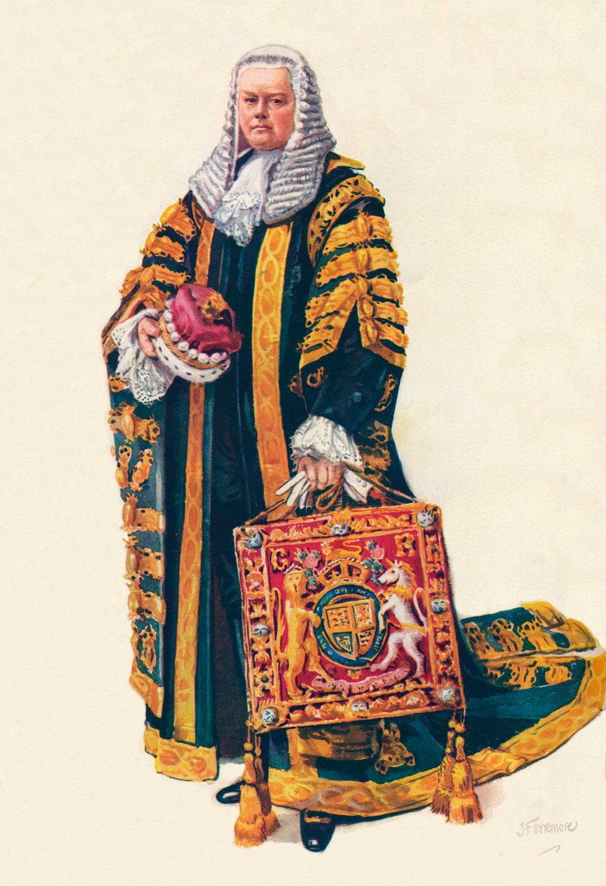Lord Chancellor In His Coronation Robes, 1937 av Unbekannt