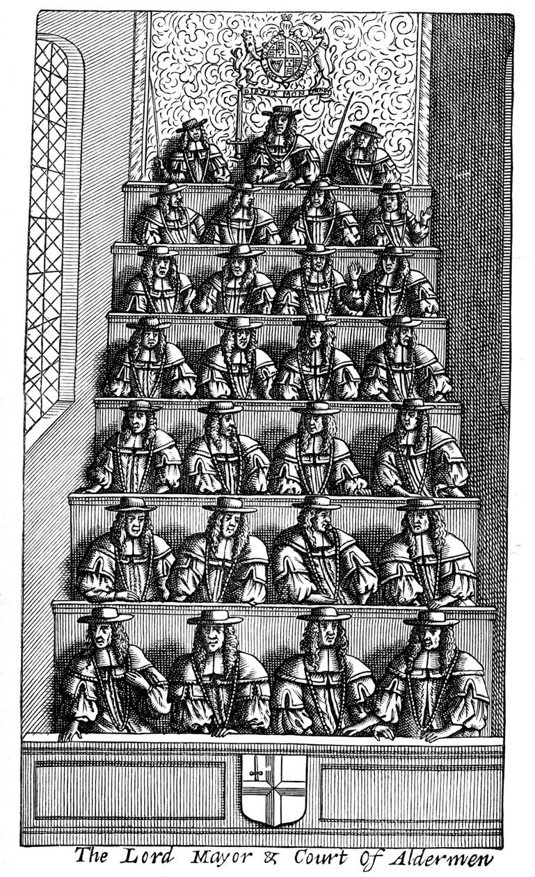 Lord Mayor and the Court of Aldermen, London, 1681 1894 av Unbekannt
