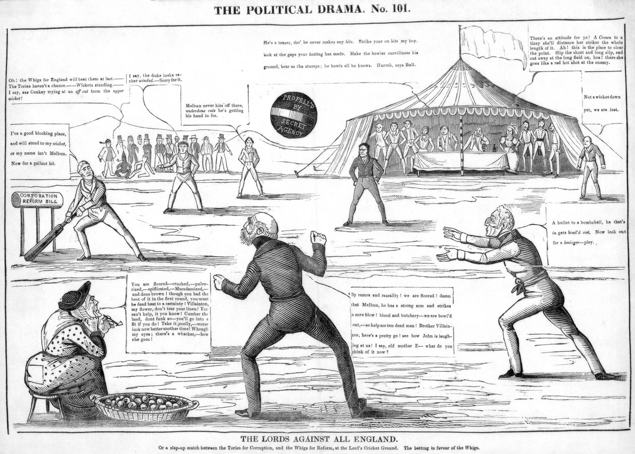 The Lords against all England, Det politiske drama, 1800-tallet av Unbekannt
