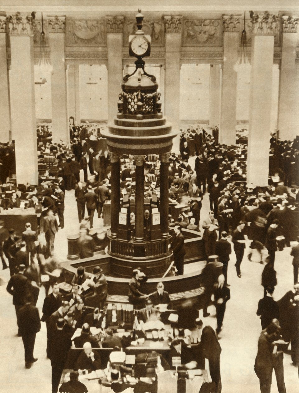 The Lutine Bell i Underwriting Room i Lloyds of London, 1933, 1935. av Unbekannt