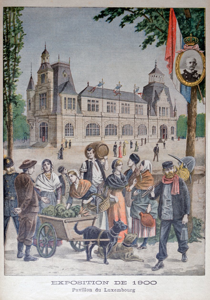 Luxembourg-paviljongen på verdensutstillingen i 1900, Paris, 1900 av Unbekannt