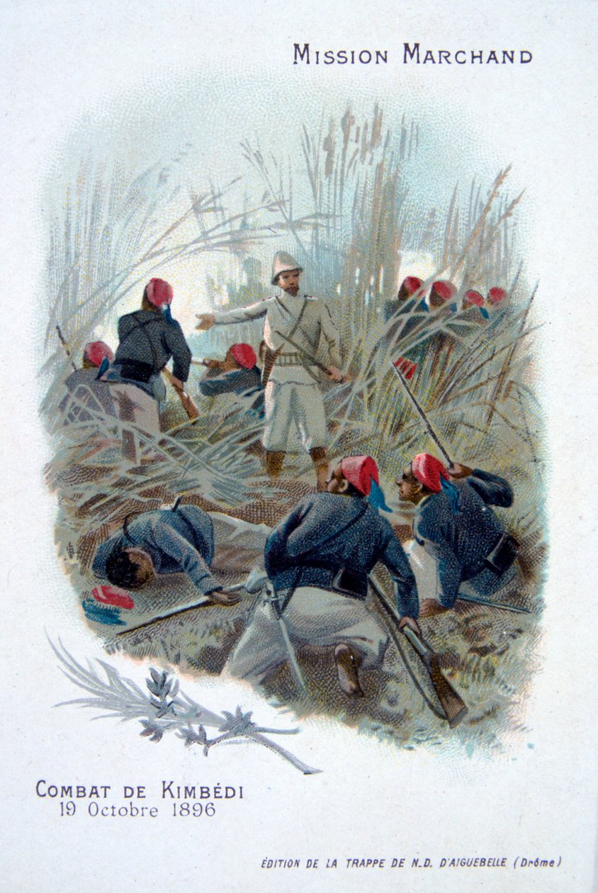 Marchand-ekspedisjonen: kamp ved Kimbedi, Kongo, 19. oktober 1896 av Unbekannt