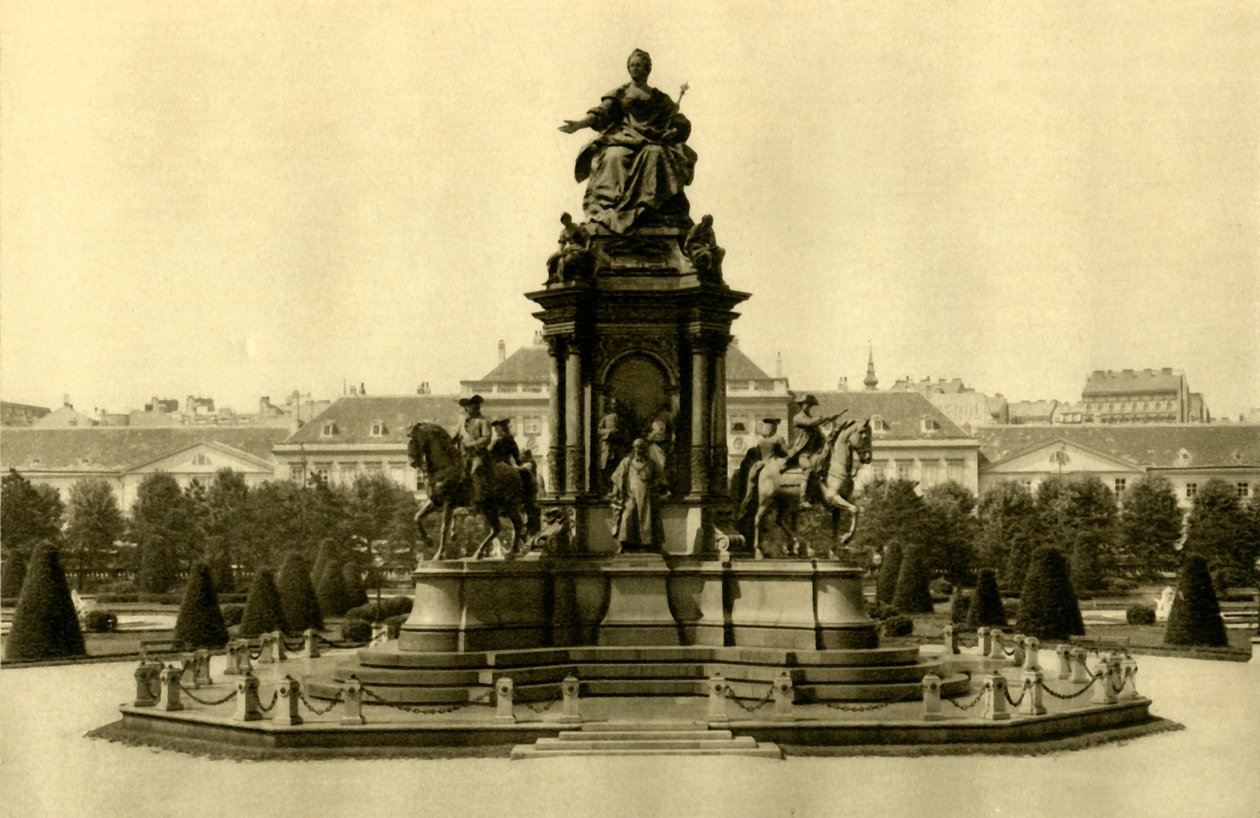 Maria Theresia-monumentet, Wien, Østerrike, c1935. av Unbekannt