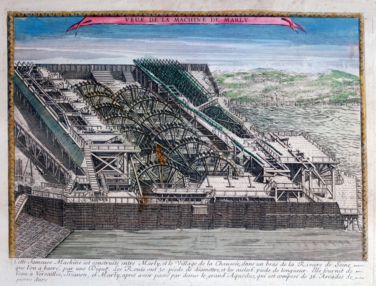 The Marly Machine, 1700-tallet av Unbekannt