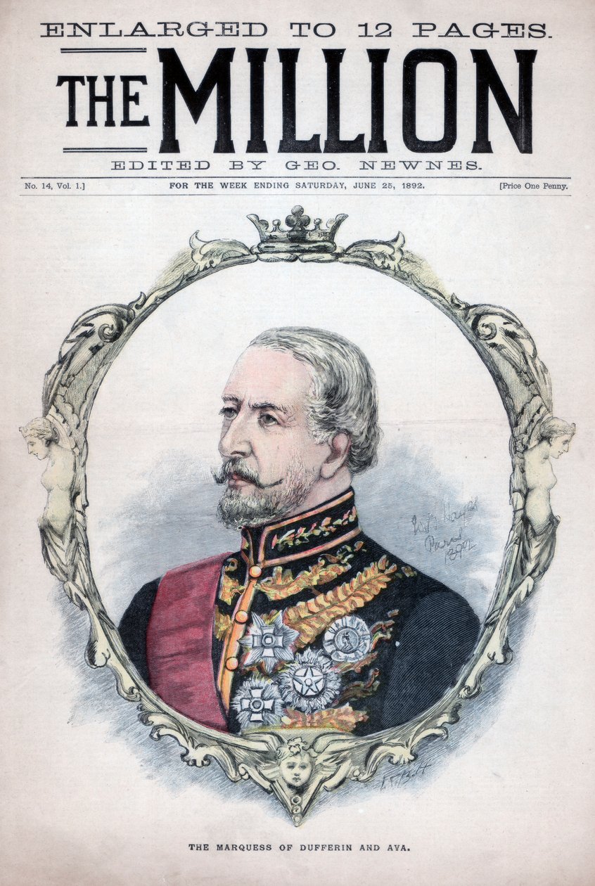 Markisen av Dufferin og Ava, 1892 av Unbekannt