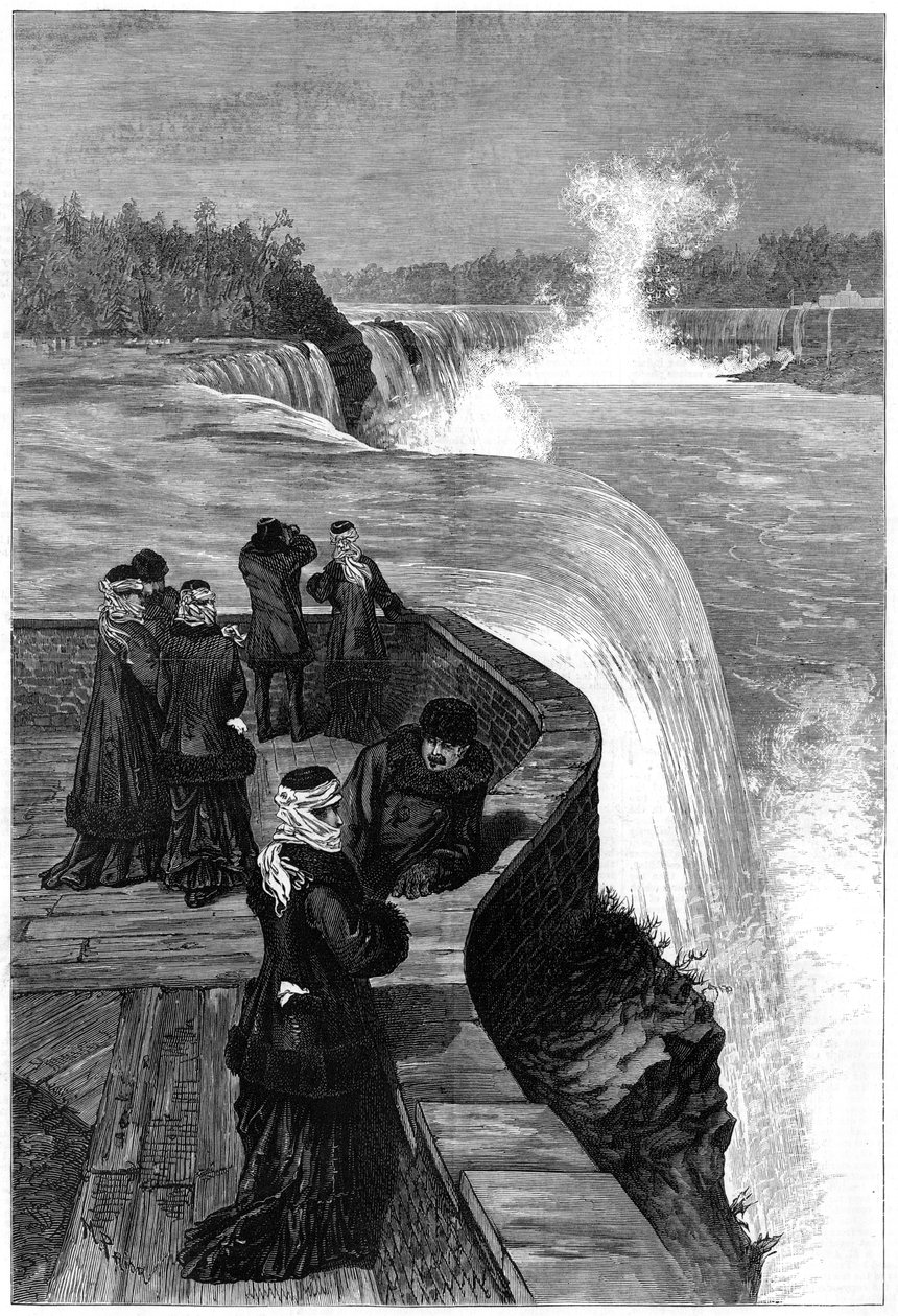 Marquis and Marchioness of Lorne ved Niagara Falls, Canada, 1879 av Unbekannt
