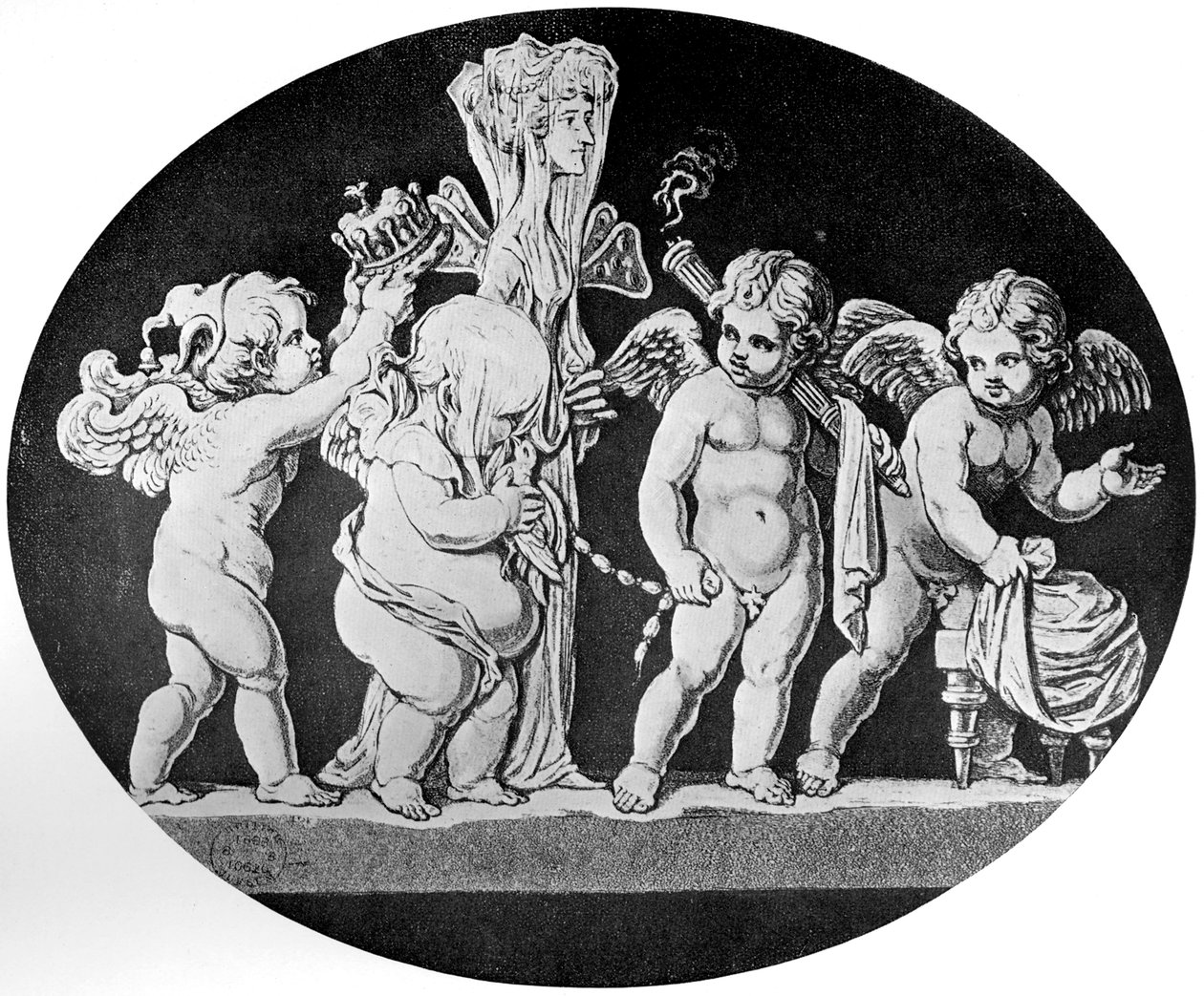 Amor og psykes ekteskap, 1797 av Unbekannt
