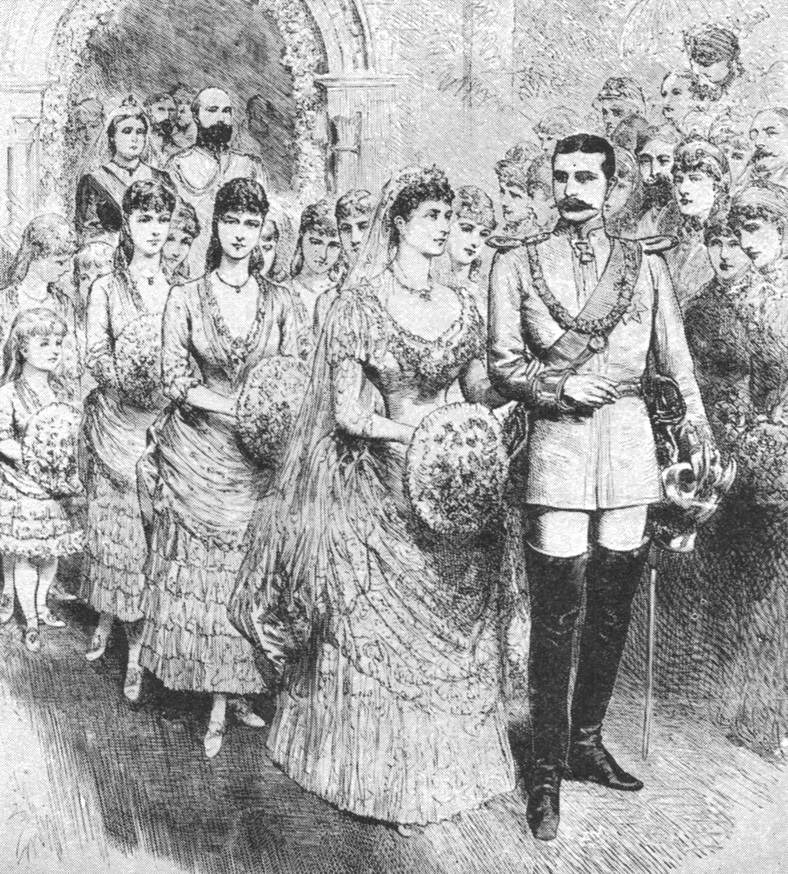 Prinsesse Beatrices ekteskap med prins Henry av Battenberg...1885, 1901. av Unbekannt