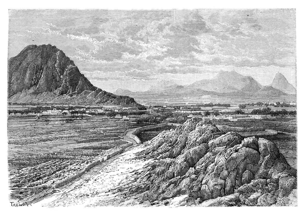 Marsha-passet, nord for Kandahar, Afghanistan, 1895 av Unbekannt