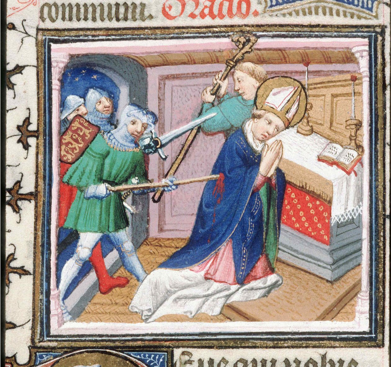 The Martyrdom of Saint Thomas Becket , 1460-tallet. av Unbekannt