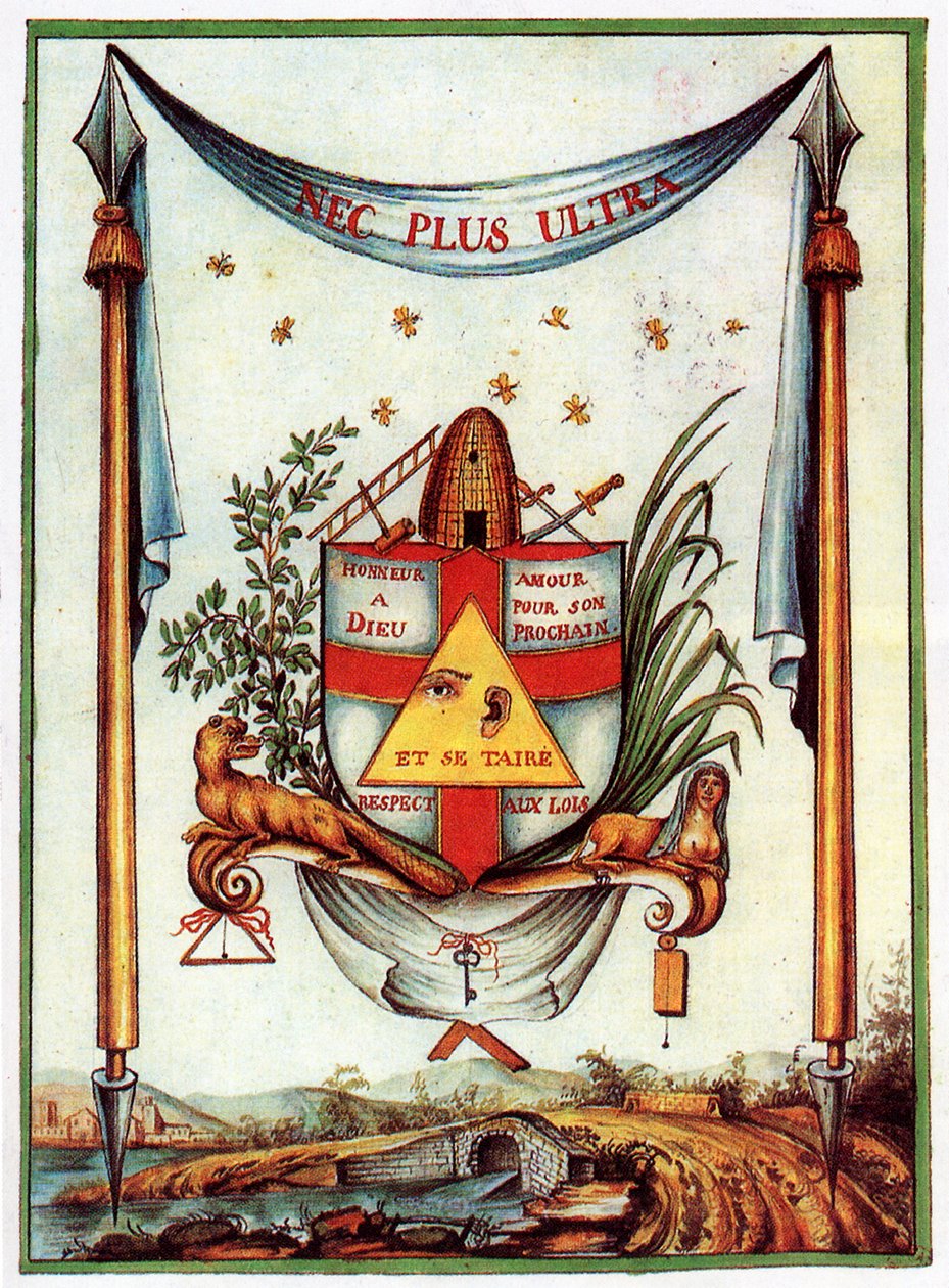 Frimurerverdiene, 1700-tallet av Unbekannt