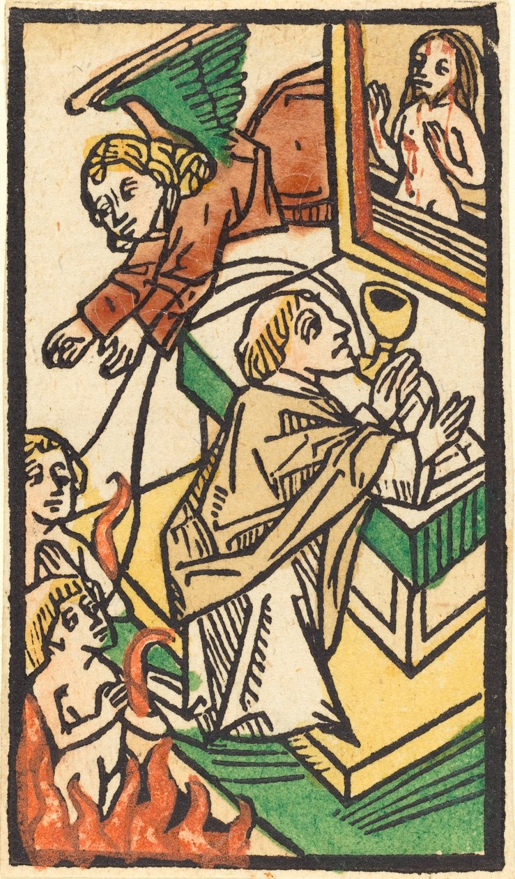 Sankt Gregors messe, 14701480. av Unbekannt