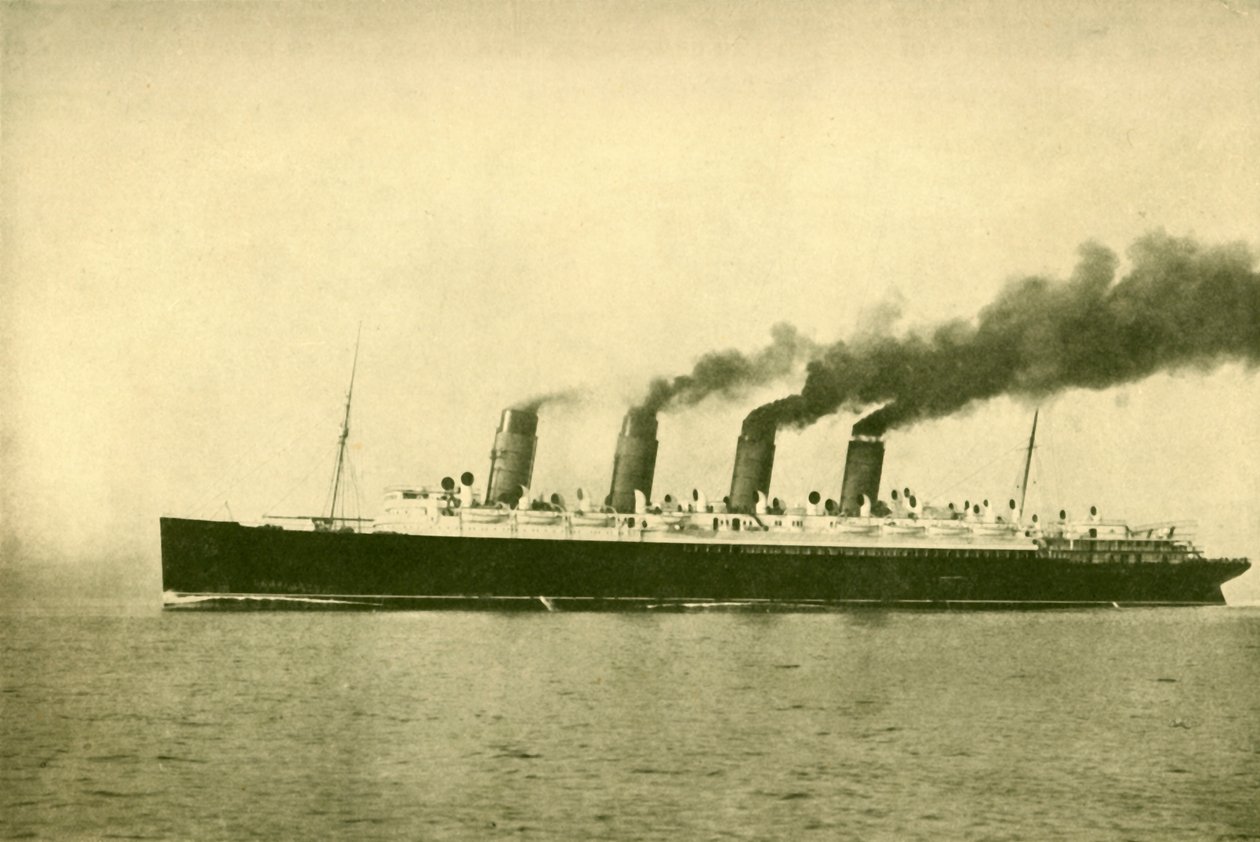 Mauretania Cunard-linjen, 30 696 tonn, c1930. av Unbekannt