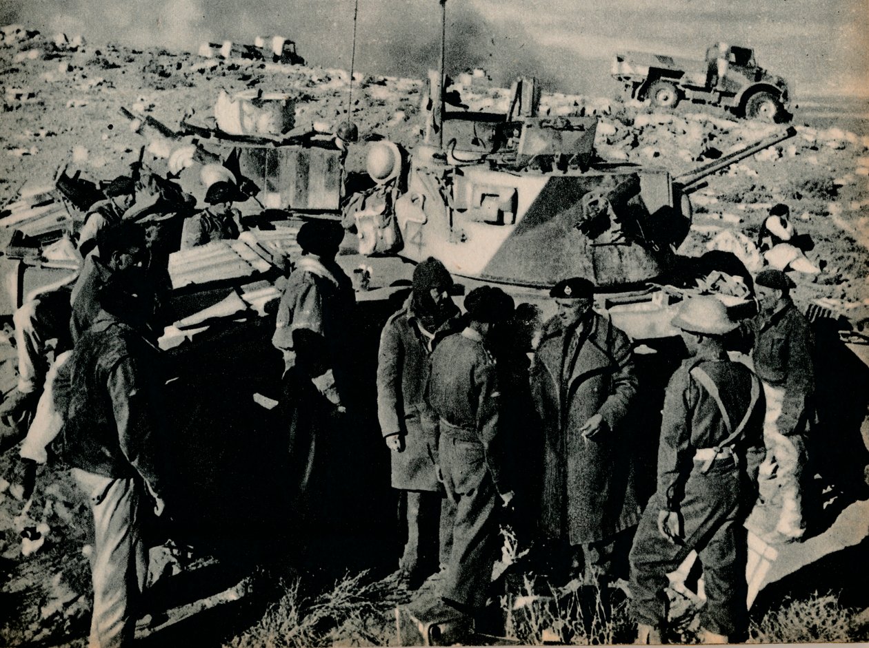 Møtet på El Duda. Den 26. november tok Tobruk-garnisonen El Duda, 1941 1944 av Unbekannt