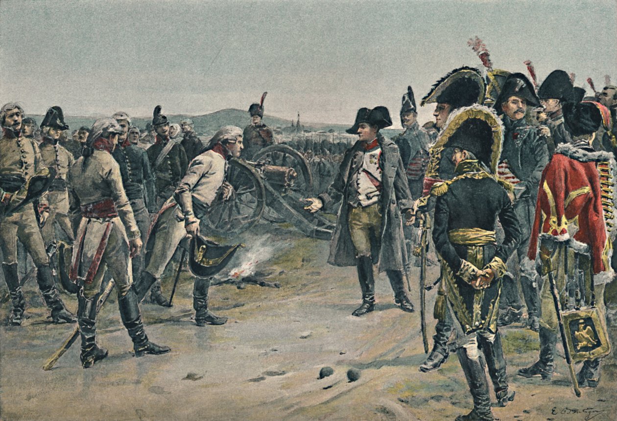 Møtet mellom Napoleon og Mack, 1805, 1896. av Paul Émile Boutigny
