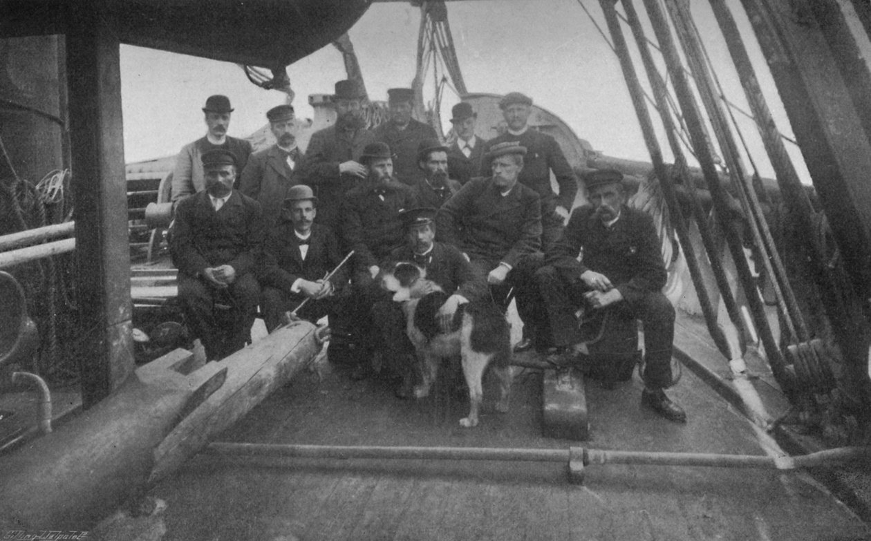 Ekspedisjonens medlemmer, etter deres hjemkomst til Christiania, c1893-1896, 1897 av Unbekannt