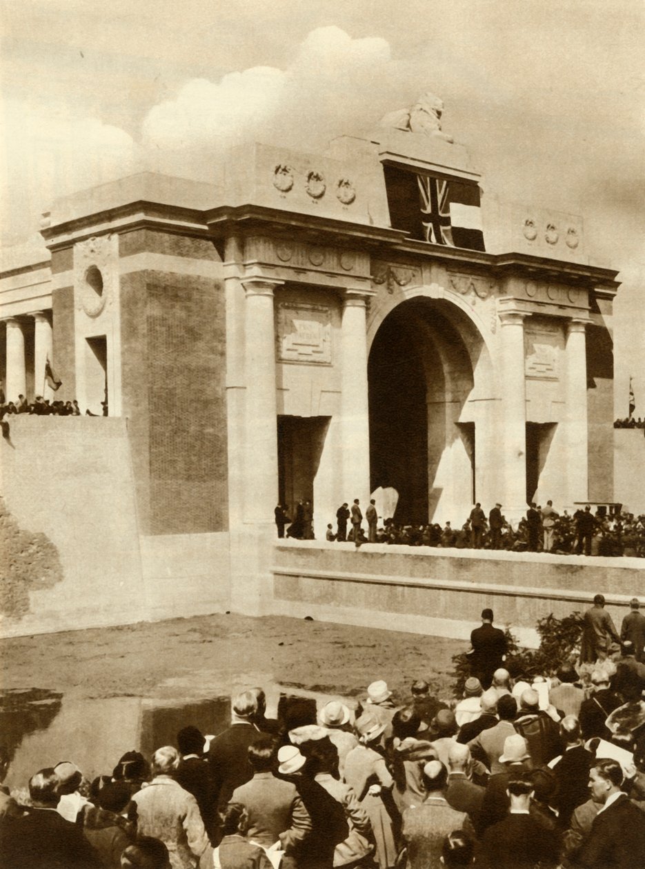 Menin-porten avdukes, Ypres, Belgia, 24. juli 1927, 1935. av Unbekannt