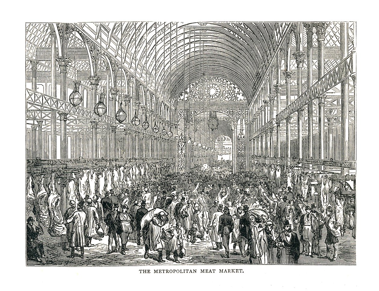 The Metropolitan Meat Market, 1878 av Unbekannt