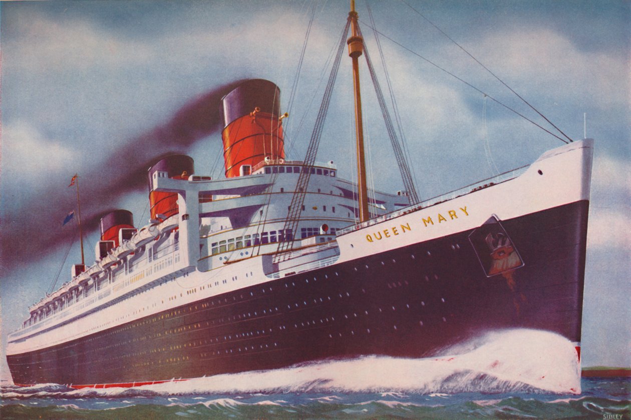 The Mighty Atlantic Record Breaker, Queen Mary, 1937 av Unbekannt