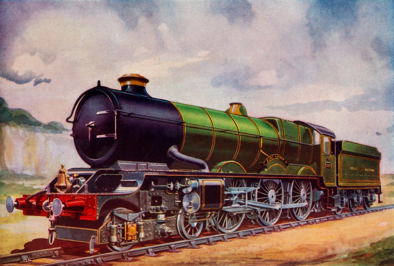 Mighty Express-passasjermotoren til Great Western Railway, 1935. av Unbekannt