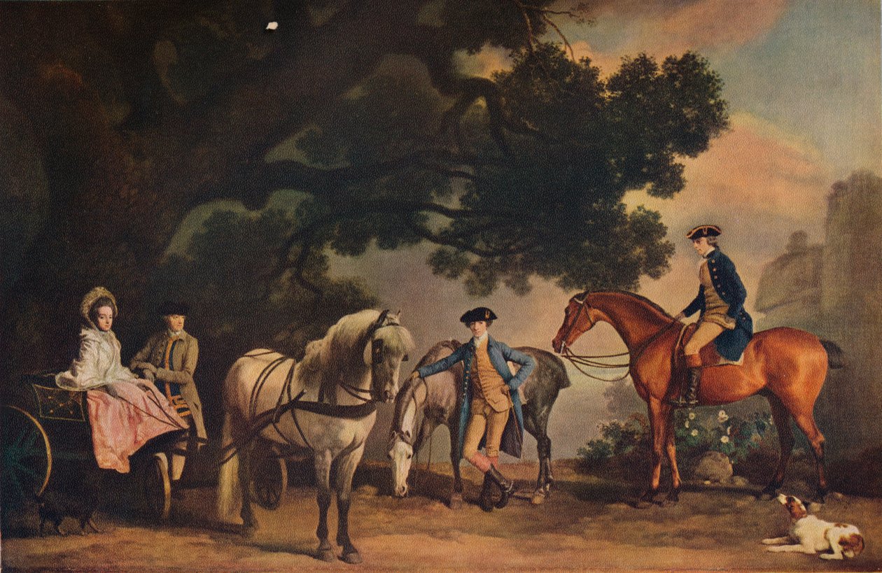 The Milbanke and Melbourne Families, c1796, 1929 av Unbekannt