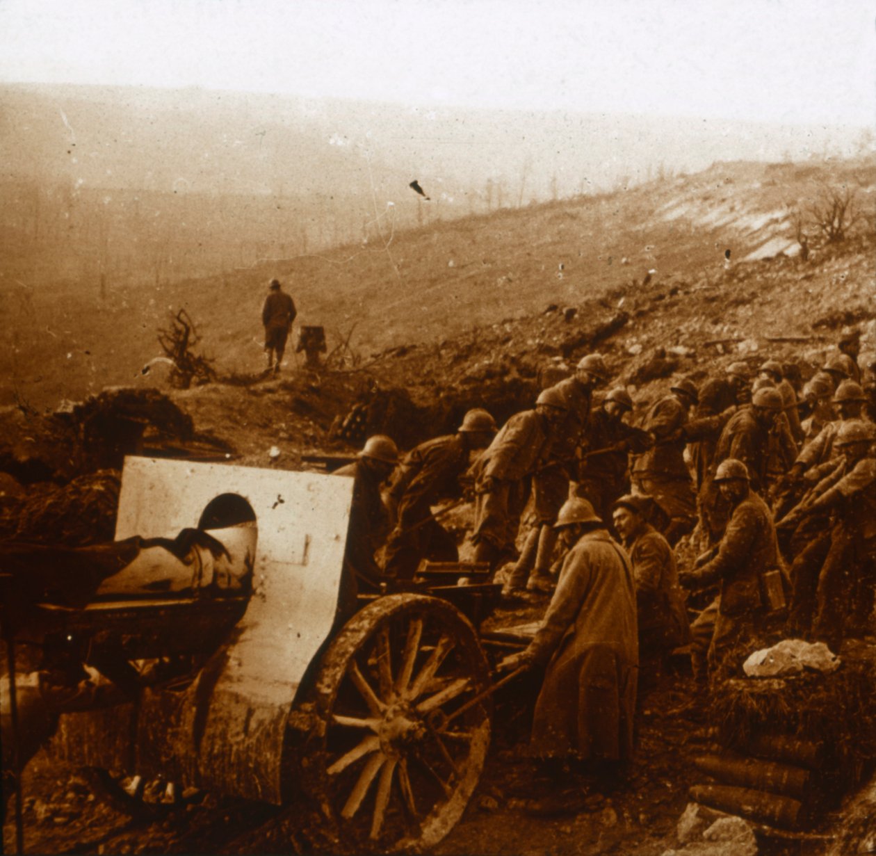 Møllen i Laffaux, Nord-Frankrike, 1. april 1917 av Unbekannt