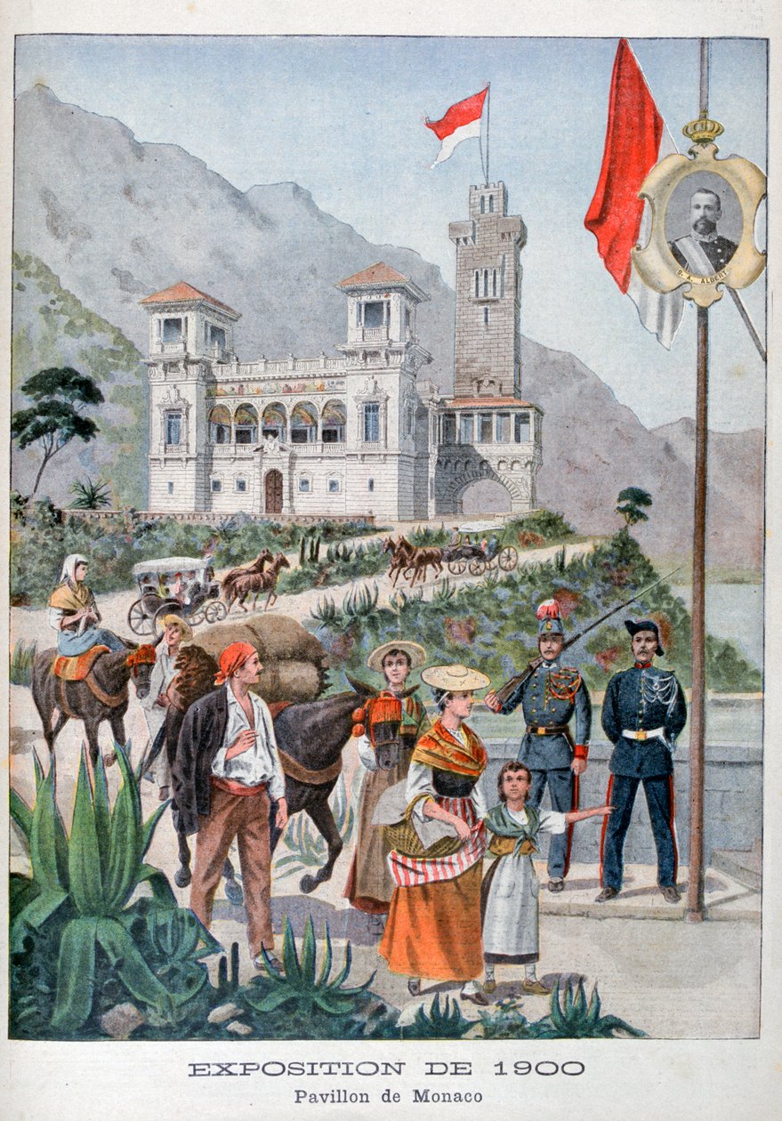 Monaco-paviljongen på verdensutstillingen i 1900, Paris, 1900 av Unbekannt