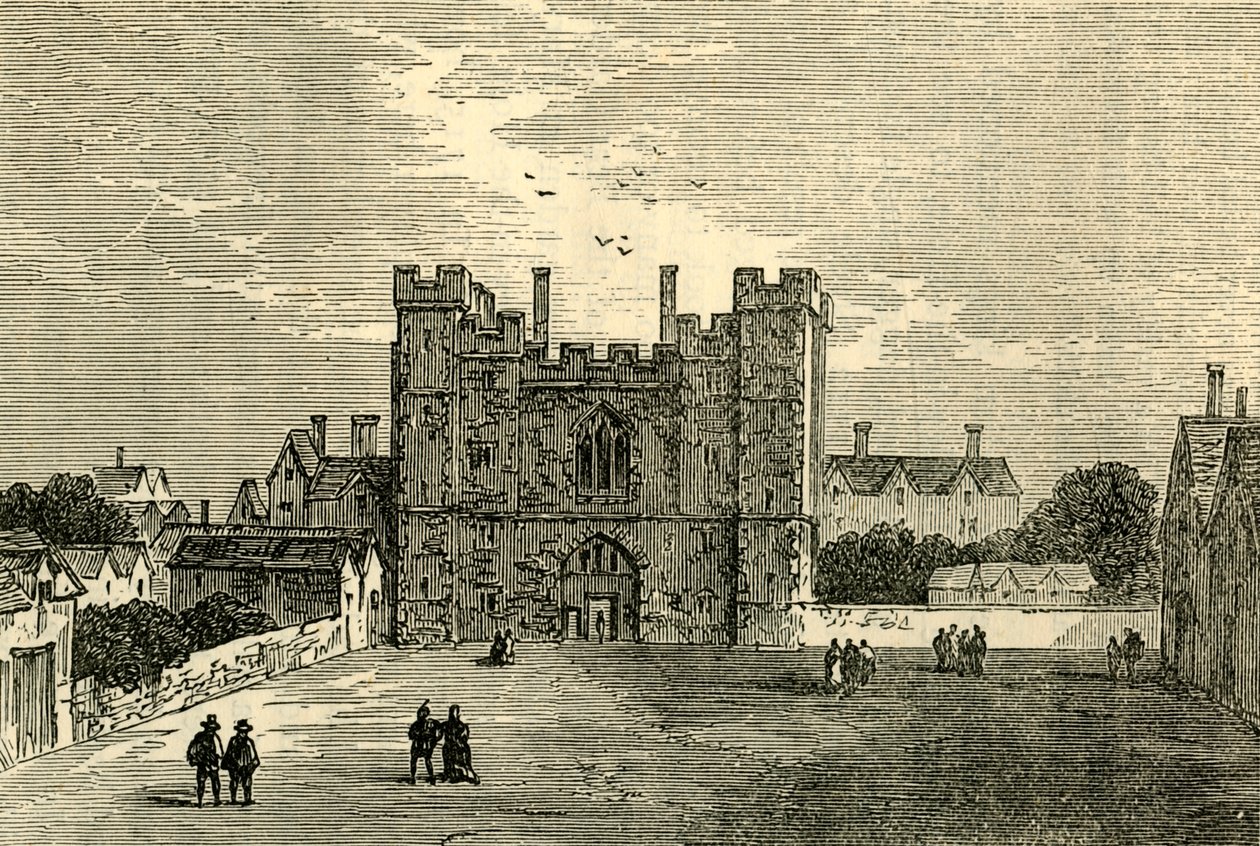 Klosteret St. Johannes av Jerusalem, Clerkenwell - Porten fra Vesten, c1872. av Unbekannt