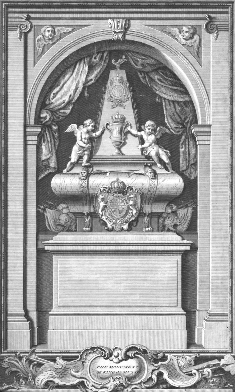 Monumentet til kong James II. Oppført i...Paris i år 1703., c1753 av Unbekannt