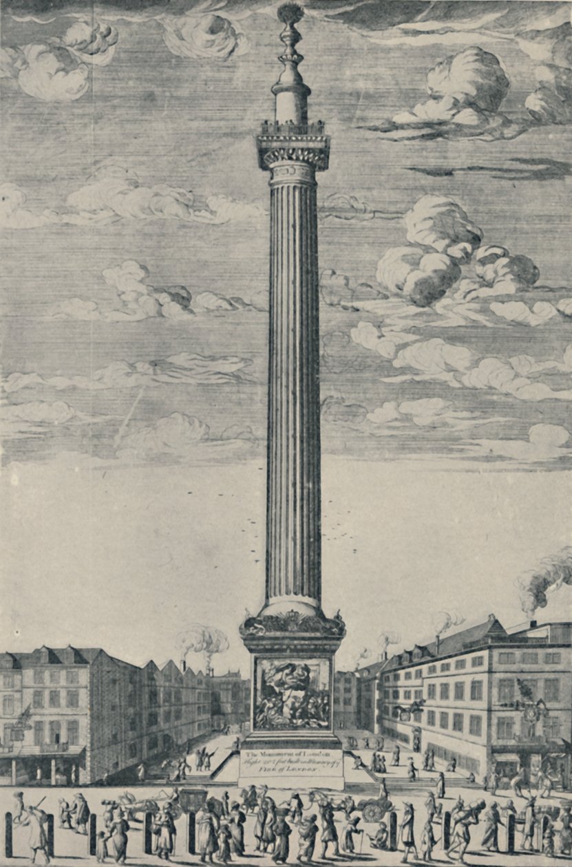 Monumentet i London, c1685, 1920 av Unbekannt