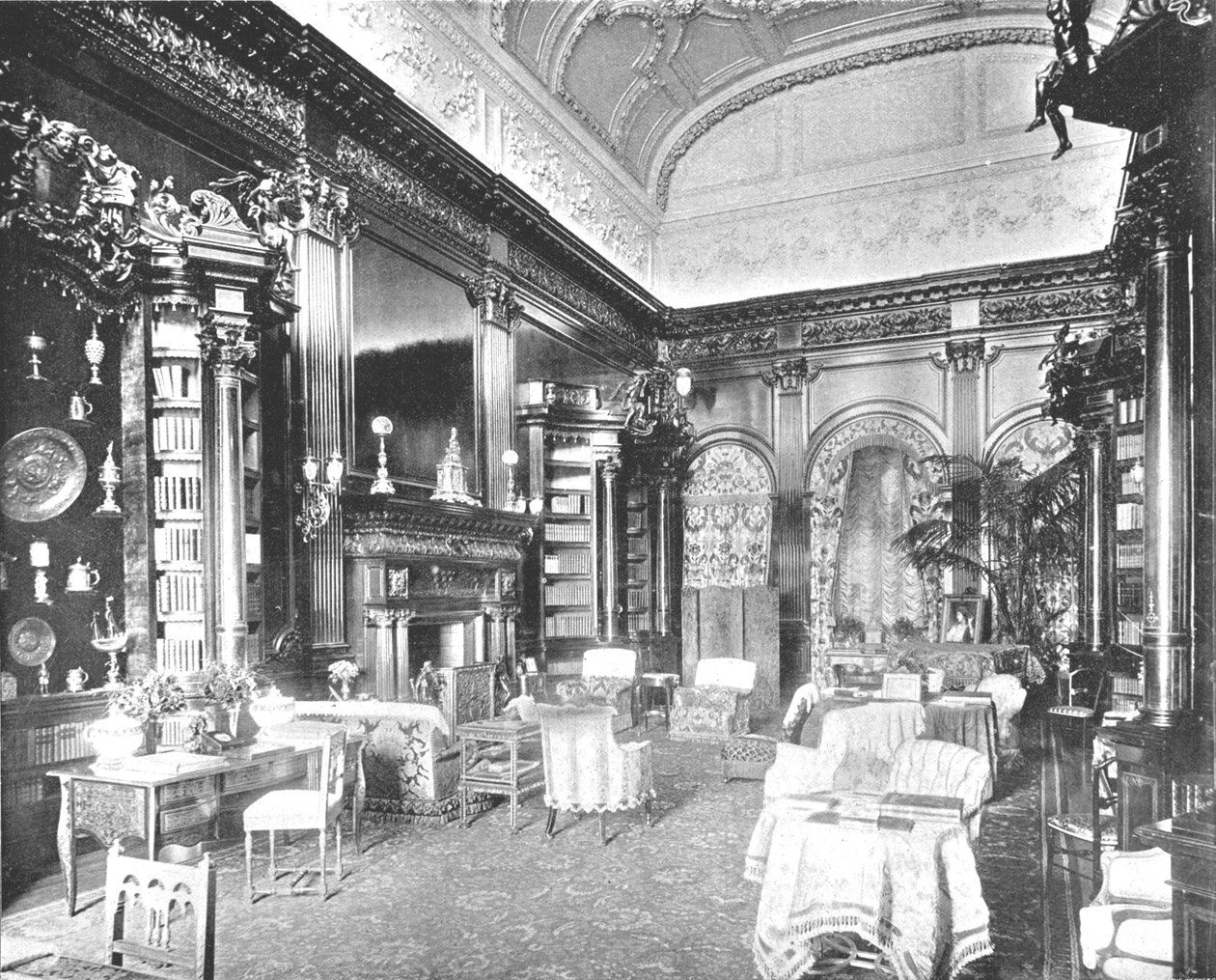 Morgenrommet på Tring Park Mansion, Hertfordshire, 1894. av Unbekannt