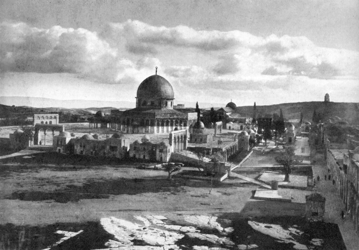 Moskeen i Omar på stedet for det gamle tempelet, Betlehem, Israel, 1926 av Unbekannt