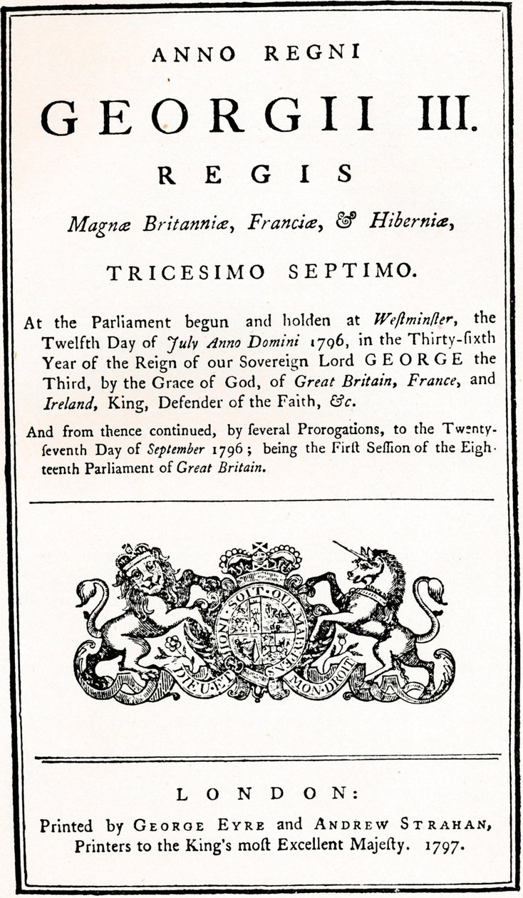 Mytteriloven, 1797, 1934 av Unbekannt