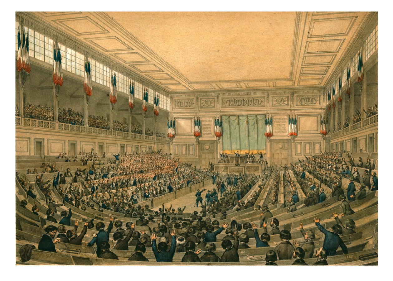 Den nasjonale konstituerende forsamlingen franske andre republikk, mai 1848. av Unbekannt