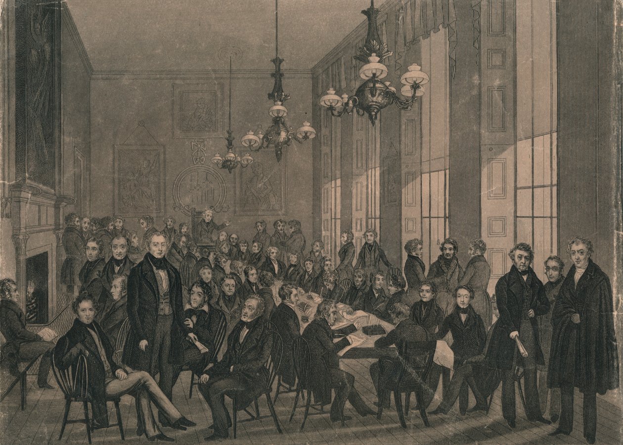 Den nasjonale konvensjonen ... 4. februar 1839 på British Coffee House. av Unbekannt