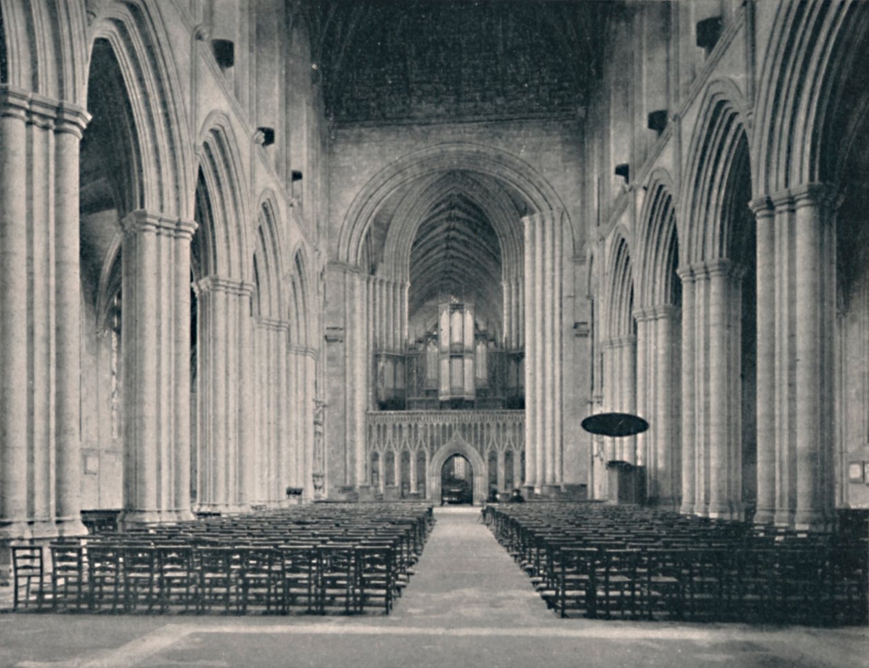 The Nave, Ripon-katedralen, 1904 av Unbekannt