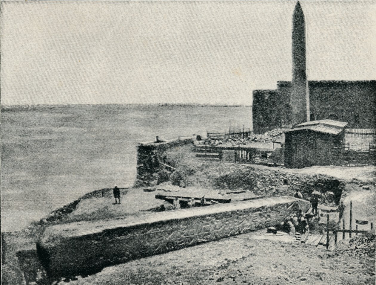 Nålen liggende da den falt i Alexandria, 1877, 1910 av Unbekannt