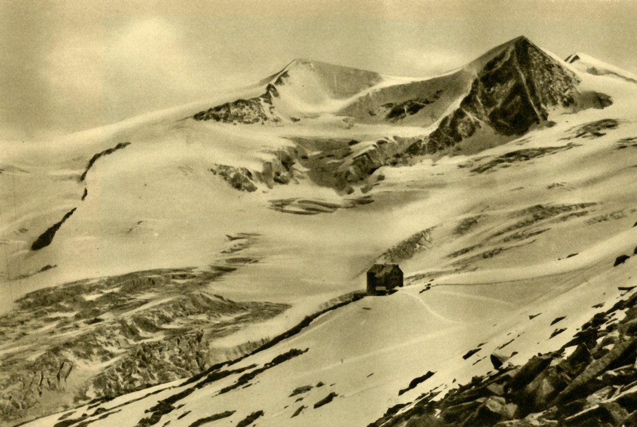 Neue Prager Hütte, Grossvenediger-fjellet, Tyrol, Østerrike, c1935. av Unbekannt