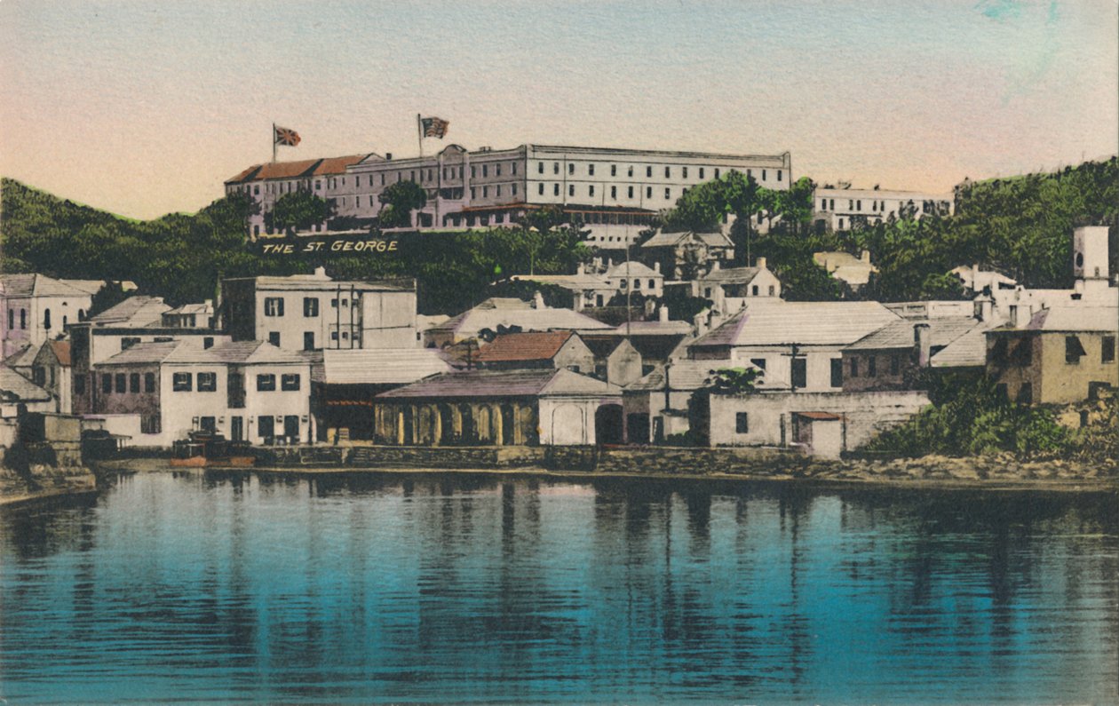The New St. George Hotel, St. Georges, Bermuda, tidlig på 1900-tallet. av Unbekannt