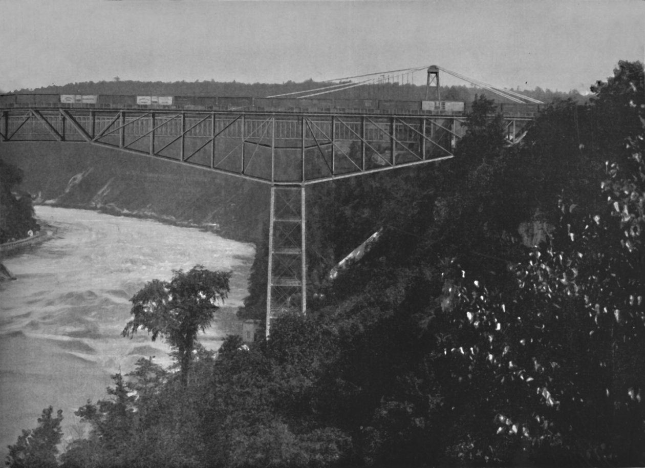 Niagara Cantilever Bridge, 1800-tallet av Unbekannt